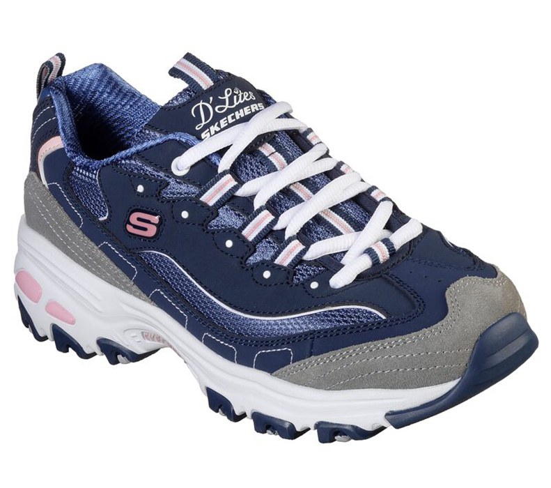 Skechers D'lites - New Journey - Womens Sneakers Navy/Grey [AU-LV1693]